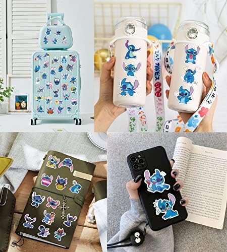 Hibijou 100kom Lilo & Stitch Stickers flaše vode crtane naljepnice slatke naljepnice za laptop Branik računar telefon Tumbler prtljaga