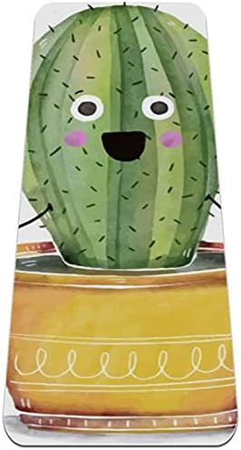 Prostirka za jogu slatki lik kaktusa Pozdravljam Svijet ekološki prihvatljiva podloga za neklizajuće fitnes vježbe za Pilates i vježbe