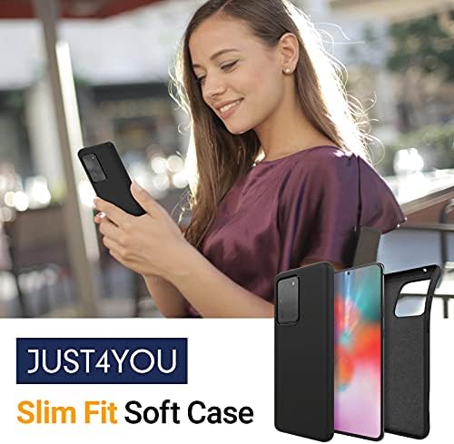 Just4You Meka Jelly za Samsung Galaxy S20 Ultra ultra, Slim Fit Cover Poklopac MATTE Finish CS_ST_GS20U_BK