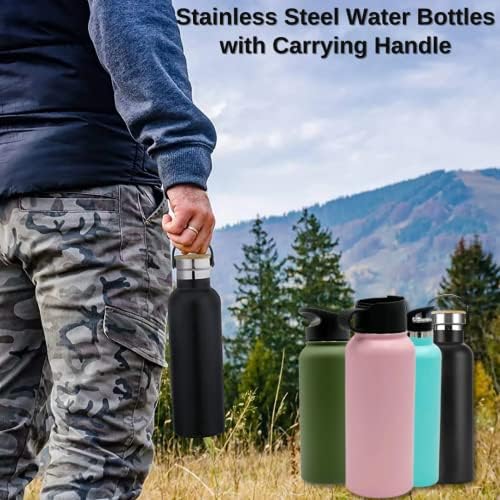 Bočica sa izoliranom vodom od nehrđajućeg čelika - različite boje i veličine i doprinose za prenos ručke - metalne boce za vodu -