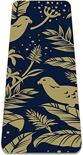 Siebzeh Gold Birds in the Nature Premium Thick Yoga Mat Eco Friendly Rubber Health & amp; fitnes Non Slip Mat za sve vrste vježbe