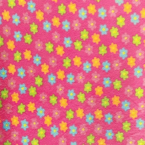 Pico Textils Bright Daisy Flower Fleece Fabric - 3 Yards Bolt-Style PT1132