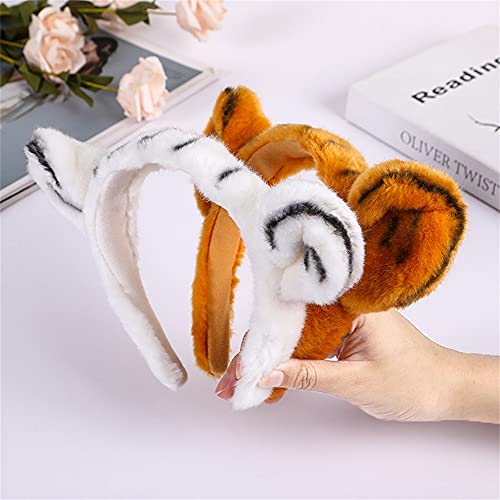 Tigrova traka za glavu plišani obruč za kosu u ušima slatki kostim za zabavu Zoo životinja za Cosplay Photo Prop