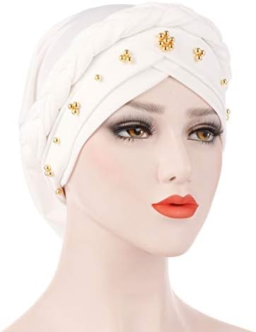 2 komada Afrička Turban omotana kapa za žene kapa kapa sa kapicom upletena pletenica za glavu marama