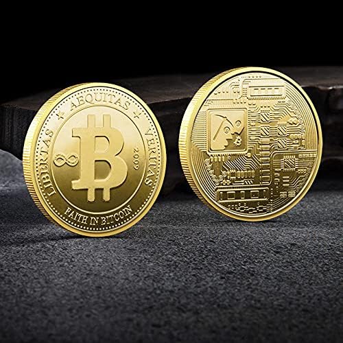 Komemorativni krug kovanice Ljubitelji Lovers Limited Edition Kolekcionarni kaiš kutija pozlaćeni komemorativni novčići virtualni novčić Bitcoin