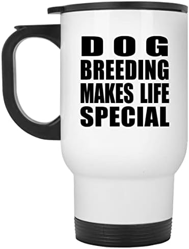 Dizajn za uzgoj pasa čini život posebnim, bijelim putnicom od nehrđajućeg čelika izolirana od nehrđajućeg čelika, pokloni za rođendan