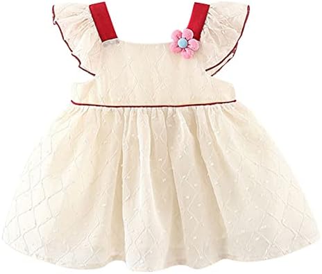 KAGAYD Teen Girl Dress Toddler Girls Fly Sleeve Sundress čipkasti Ruffles princeza haljina haljine za plesne zabave odjeća za odjeću