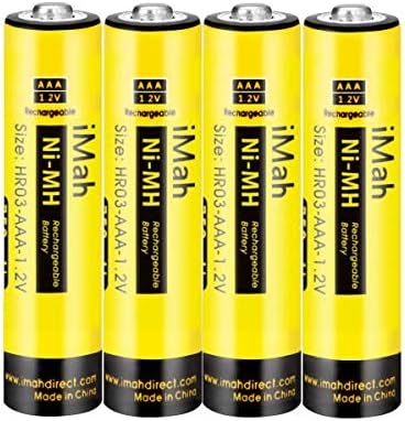 4-paket imah AAA punjive baterije 1.2V 550mAh NI-MH, takođe kompatibilan sa Panasonic baterijom bežične telefonske baterije HHR-55AAABU