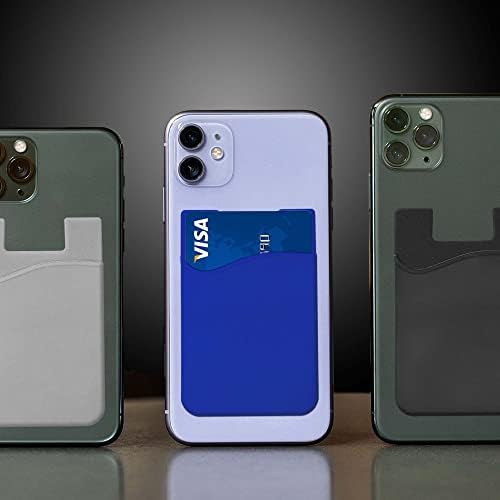 Držač silikonskih telefonskih kartica, štap na novčaniku, torbica za ljepljivu kreditnu karticu, kompatibilan sa iPhoneom i Samsung