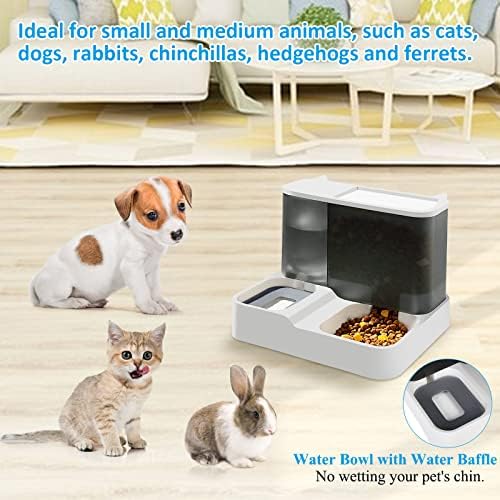 Outamateur Automatic Cat Feeder Waterer Set cat food dozator vode za male pse kućne ljubimce, automatska gravitaciona putna posuda