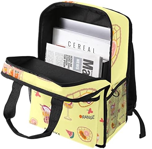 Tbouobt putni ruksak lagani laptop casual ruksak za žene muškarci, voćna limunska kruška narančasta papaja pitaya