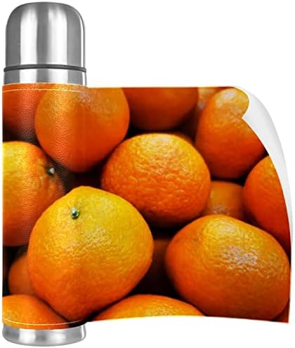 Oranges vakuum izolirane boce od nehrđajućeg čelika 16oz, za višekratnu dozvolu za curenje BPA-free boca s šalicom, držite vruće ili