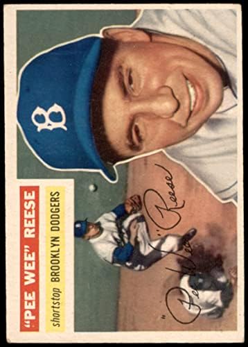 1956 TOPPS # 260 Pee Wee Reese Brooklyn Dodgers VG / ex Dodgers