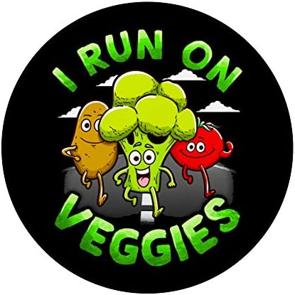 Trčim na povrće za vegane i vegetarijance Popsockets Grip i stoji za telefone i tablete