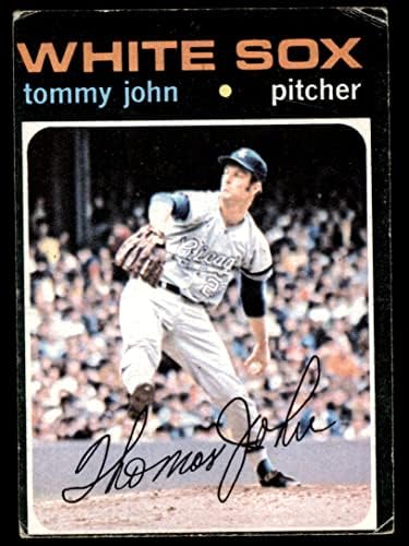 1971 TOPPS # 520 Tommy John Chicago White Sox VG / Ex White Sox