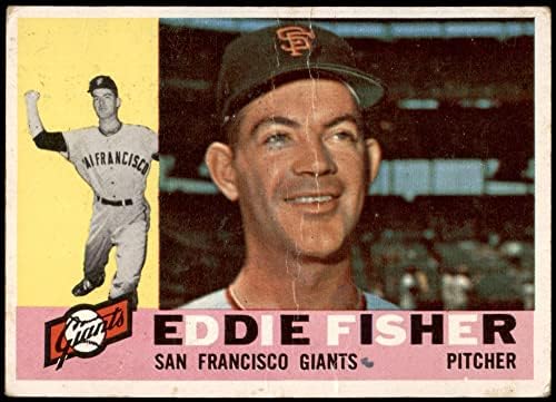 1960. topps 23 Eddie Fisher San Francisco Giants Fair Giants