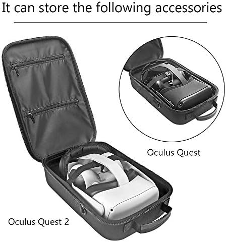 AKAIGU Hard Turistička služba za pohranu za pohranu Oculus Quest 2 All-in-One VR Gaming slušalice i kontroleri Pribor za nošenje