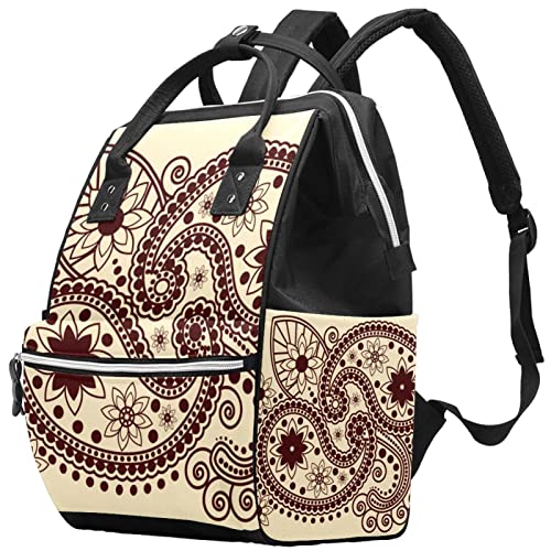Indijska Henna Art Geometric Indijski uzorak pelene tote torbe mammy ruksak veliki kapacitet pelena torba za staračku vrećicu za njegu