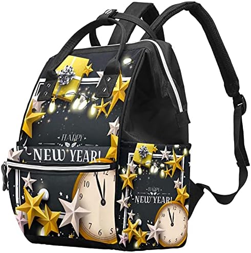 Božićni zlatni bijeli zvijezde kutija satom pattenske torbe za ruksak Baby Nappy Promjena vrećice Multi funkcija Veliki kapacitet