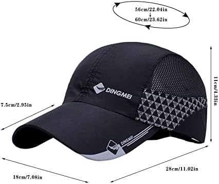 Slouchy šeširi žene sa UV zaštitom Golf sportski šešir razmišljajući o pletičkim kapom Prozračne ravne rubene kape za sve sezone