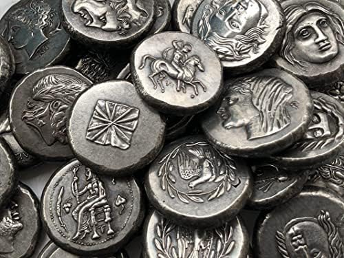 Grčki novčići mesingani srebrni antički obrtni obrtni kovanice nepravilne veličine tipa 59