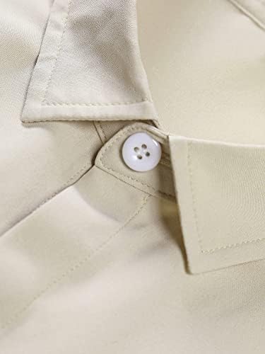 Oyoungle Muški ležerni 2 komada gumb s majicom kratkih rukava i kratke ruke postavljene radne odjeće