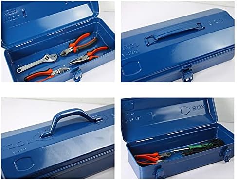 Koaius kutije za alat Tool Box Professional kofer Prazner Organizator Početna Iron Veliki metalni pohranjivanje Višenamjenski prenosni