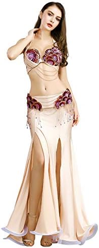 Royal Smeela Trbušni plesni kostim za ženske trbušne plesne suknje BRZINA PLES BRA I BELT SIT SET BELLYSANCE suknje Karneval Outfit