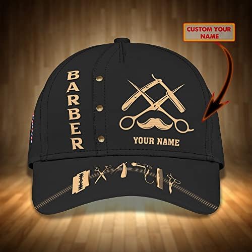 Personalizirana Brijačnica berberski Alati crna klasična bejzbol kapa - klasična 3d kapa