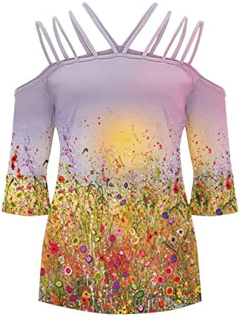 Ženska odjeća Trendi pamučni grafički lafo fit festival lounge top majica jesen ljeta majica kratkih rukava za žene