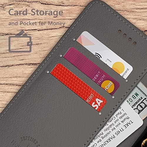Qoosan Galaxy S20 Plus torbica za novčanik za žene i muškarce, sklopiva PU kožna preklopna futrola za telefon sa držačem za kartice,
