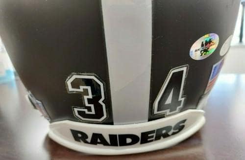 BO JACKSON potpisao autograme Full Size Raiders Black Helmet - JSA COA - NFL Helmets sa autogramom