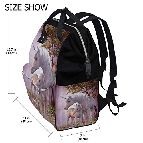 Kolourlife ručni ruksak jednorog Loving Baby Casual Paypack multifunkcionalne torbe za pelene
