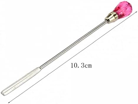3kom Nail Art štap za miješanje od nehrđajućeg čelika akrilni prah tečni Uv Gel kašika špatula Pin olovka za nokte alati za manikuru