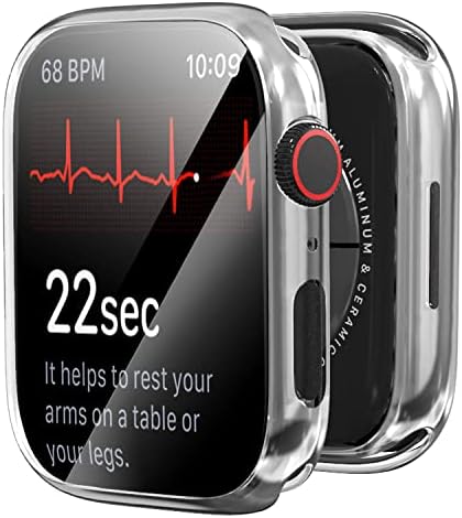 Tsogia [2 paket] Kompatibilan s Appleam Watch Ultra 49mm, futrola za Apple Gleda Ultra s ugrađenim zaštitnim zaslonom, mekom TPU,