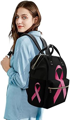 Ružičasta satenska vrpca ruka ruksak vodootporna mama torba Veliki ruksak kapaciteta