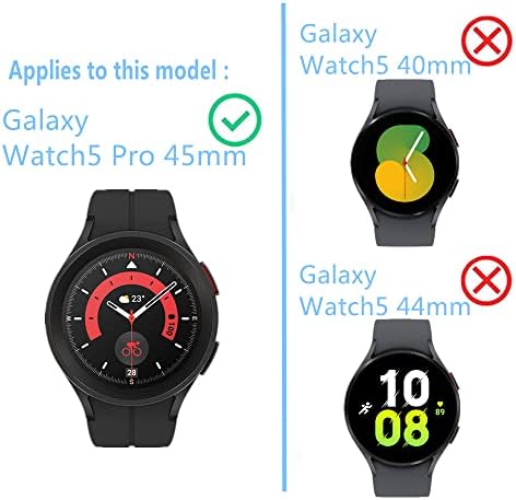 AEMUS kompatibilan sa Galaxy Watch5 Pro 45mm Zaštitni zaslon za hlađenje stakla Smart Watch Protector Film bez prstiju