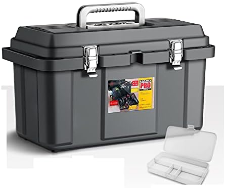 Ksiaoheshop komplet za nošenje kutija za alat Plastični okvir Toolbox za alate Ribolov hobi za obrtna kutija za skladištenje sa uklonjivim