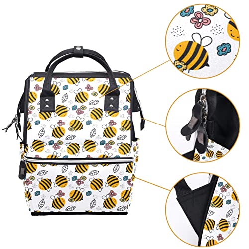 Slatke pčele iz crtanih pčela pelena torba torba mama ruksaka velikih kapaciteta pelena torba za staračku torbu za brigu o bebama