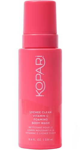 Kopari Lychee Clean Vitamin C pjenjenje za pranje tijela / posvijetlite, zagladite i hidrirajte suhu dosadnu kožu / ekstrakt ličija,