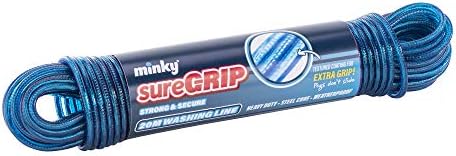 Minky Sure Grip linija za pranje, plava, 20 m