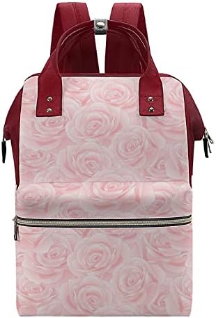 Ružičasta ruža ruža ruksak vodootporna mama ruksak velikih kapaciteta