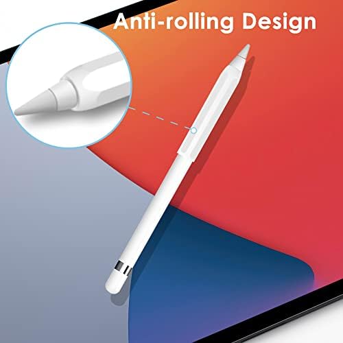 Proelife 2-pack Slim Grip držač protiv kotrljanja silikonska zaštitna rukava za olovku za jabuke 2. i 1. i 1. Gen iPad Pro 12.9 '' 11 '' / iPad 10.9''2022 Kompleti pribora