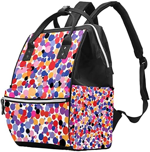 Šarene isprekidane apstraktne pozadinske torbe za ruksak back kašika za djecu za promjenu torbe s višestrukih kapaciteta Putna torba