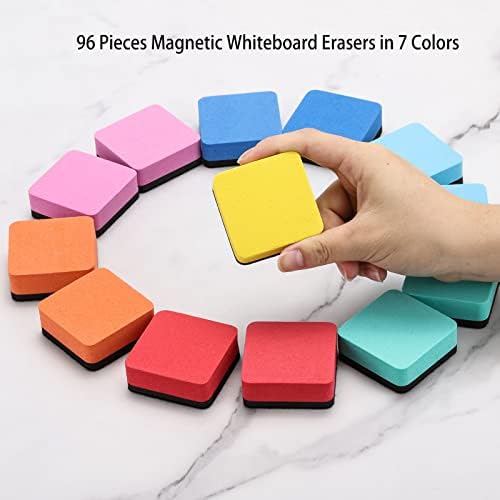 96 paketa Mini gumice za suho brisanje rasute magnetne ploče suhe gumice za učionice potrepštine za čišćenje bijele ploče za djecu