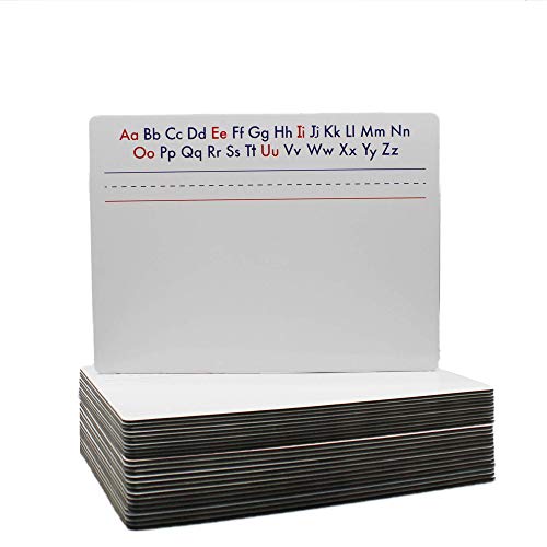 9 x 12 dvostrana Abeceda magnetna ploča za suho brisanje skupno pakovanje od 24