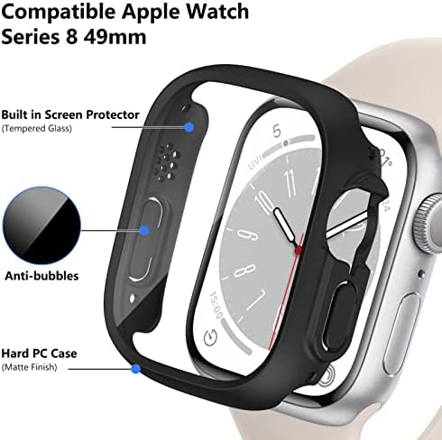 FYY za Apple Watch CASS CASE kompatibilan sa Applea Calter Ultra 49mm, ultra tanki hard PC futrola sa poklopcem otpornog na ogrebotine