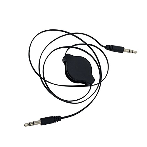 Neortx aux kabl, 3.5 mm uvlačivi Audio kabl muški na muški / Pomoćni kabl/aux kabl za auto stereo, iPod, iPhone, Beats, računar, zvučnik,