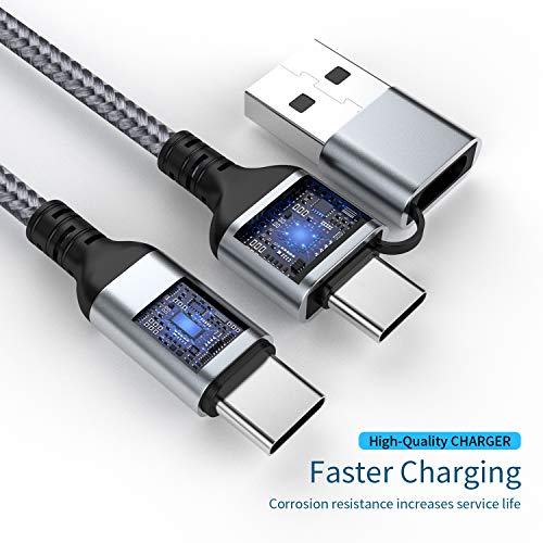 xiongweida 2u1 USB na USB C na USB C kabl