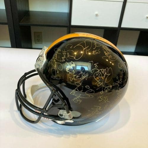 2001 Pittsburgh Steelers tim potpisao Riddell Full Size Helmet JSA COA-autograme NFL Helmets